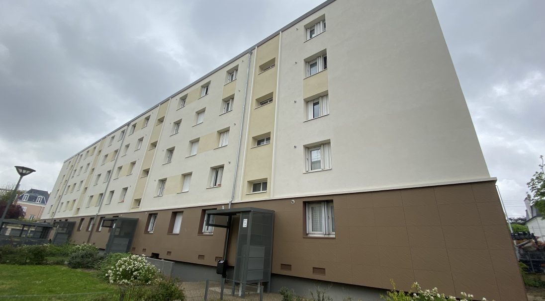 CAREA FASSADE - Beispiel für Leistungen im Wohnungswesen: Residenz Bois Joly, Nanterre (FR) - (VmU) - GRANIT Aussehen.