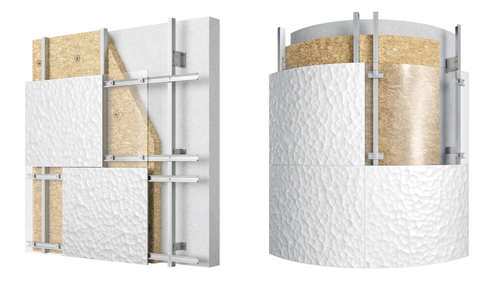 Carea système de parements de façade à inserts